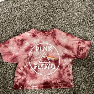 Pink Floyd Kids T-Shirt - Maroon Tie-Dye
